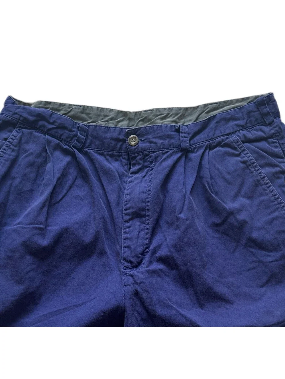 Columbia Mens Size 34 Navy Blue Casual Chino Shorts Cotton Outdoor Hiking